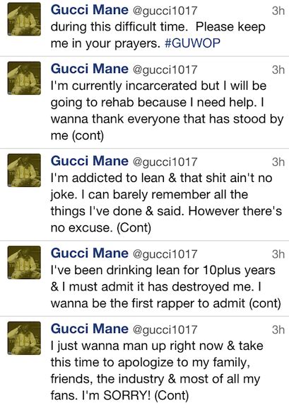 gucci mane twitter rant|gucci mane twitter update.